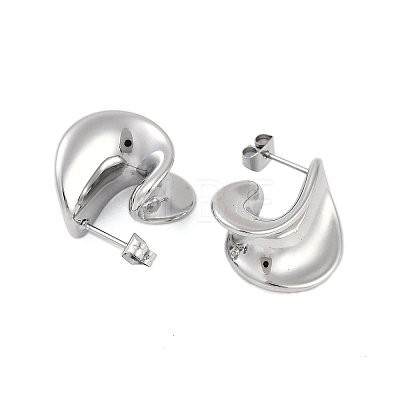 304 Stainless Steel Stud Earrings for Women EJEW-K281-29P-1