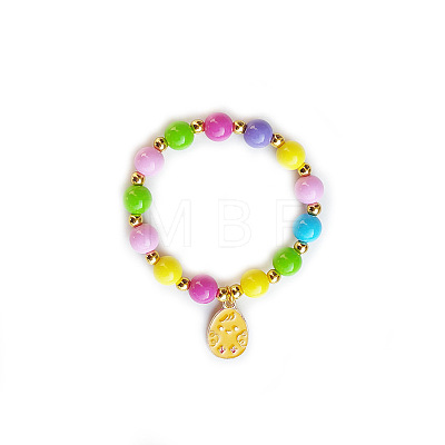Easter Alloy Enamel Charm Bracelets FS-WG1C163-04-1