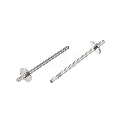 Anti-Tarnish 304 Stainless Steel Stud Earring Findings STAS-P370-01A-P-1