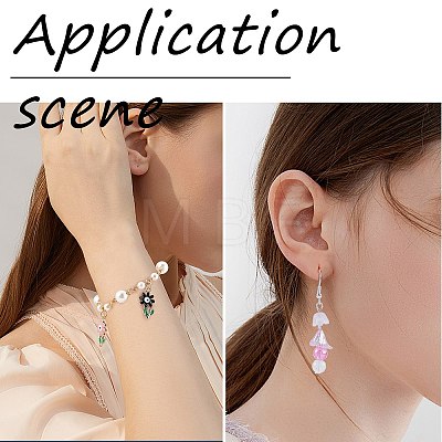 150 Pieces Random Rose Acrylic Beads Bear Pastel Spacer Beads Butterfly Loose Beads for Jewelry Keychain Phone Lanyard Making JX543C-1