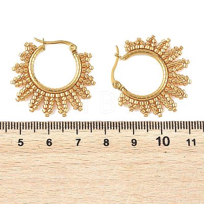 304 Stainless Steel Hoop Earrings EJEW-MZ00753-1