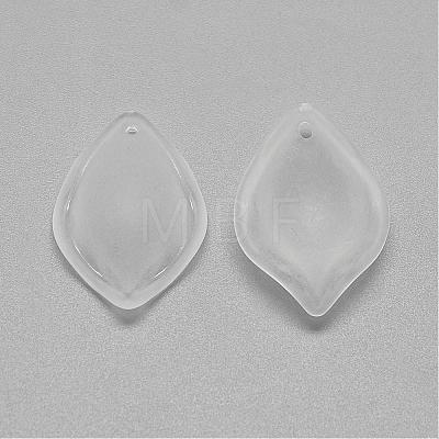 Transparent Acrylic Pendants FACR-S026-19mm-SB518-1
