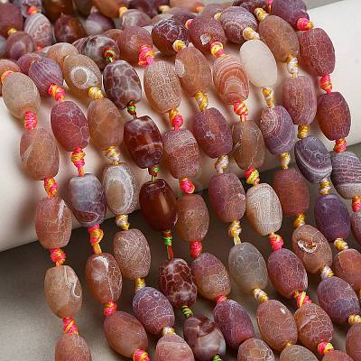 Dyed & Heated Natural Weathered Agate Beads Strands GG-CBAB9C6-E01-02-1