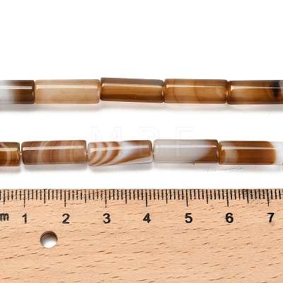 Dyed Natural Agate Beads Strands G-G203-01H-1