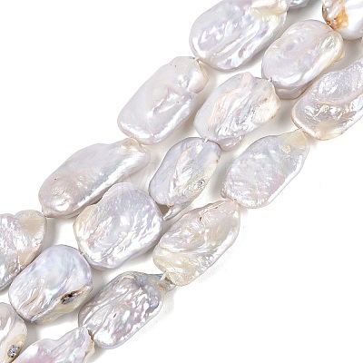 Natural Keshi Pearl Beads Strands PEAR-S020-K11-01-1