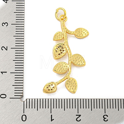 Real 18K Gold Plated Brass Micro Pave Cubic Zirconia Pendants KK-R159-44G-01-1