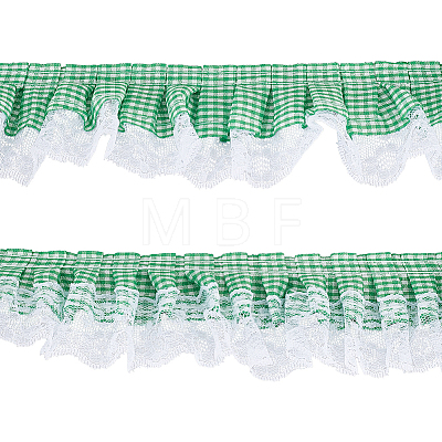 5Yards Polyester Tartan Printed Ribbon OCOR-GF0006-10C-1