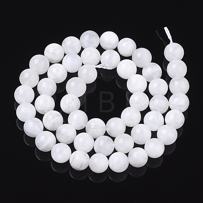 Natural Rainbow Moonstone Beads Strands G-S150-64-8mm-1
