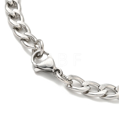 304 Stainless Steel Pendant Necklaces for Women Men NJEW-G123-06P-1