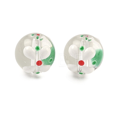 Transparent Glass Enamel Beads GLAA-P078-01A-07-1