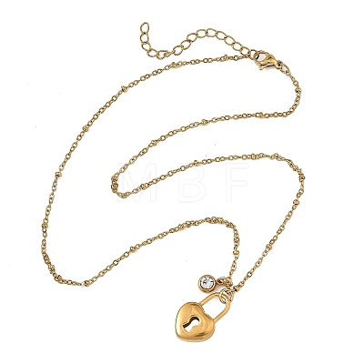 2Pcs 2 Styles 304 Stainless Steel Pendant Satellite Chain Necklaces NJEW-JN06495-01-1