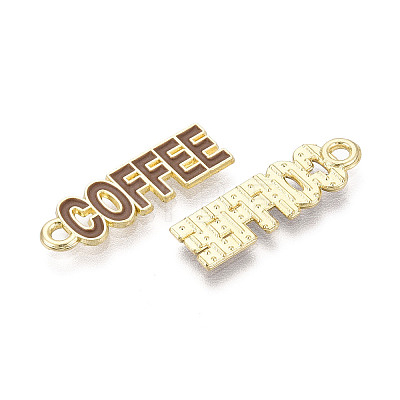 Alloy and Enamel Pendants PALLOY-T093-09D-G-1