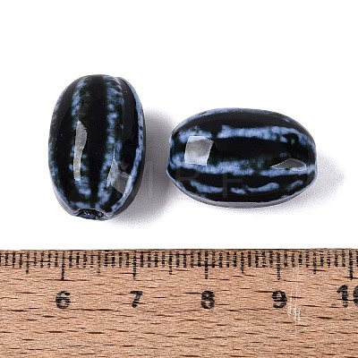 Vintage Handmade Porcelain Beads PORC-Q006-10N-1