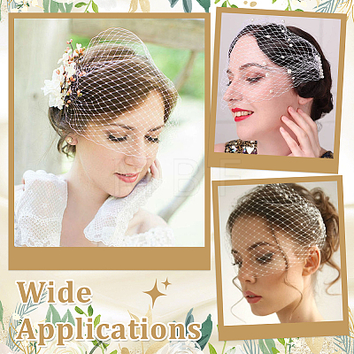 Nylon Fascinator Mesh Face Veil AJEW-WH0596-976-1