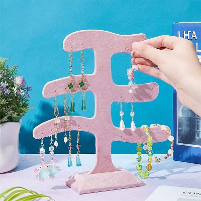 Velvet Earring Display Stands EDIS-WH0016-014-1