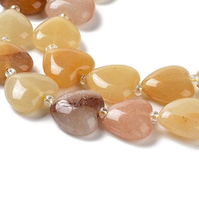 Natural Yellow Aventurine Beads Strands G-E614-A23-01-1