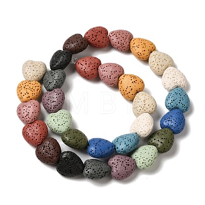 Natural Lava Rock Beads Strands G-N0114-A40-1