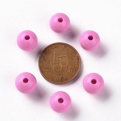 Opaque Acrylic Beads MACR-S370-C10mm-A02-1