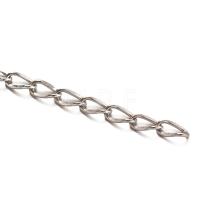 Tarnish Resistant 304 Stainless Steel Curb Chains STAS-O076-06-1