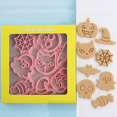 Halloween Plastic Cookie Molds PW-WG8A39C-01-1