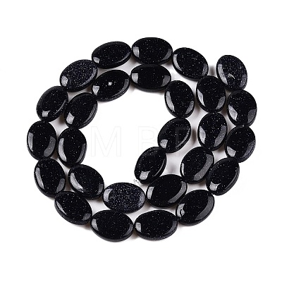 Synthetic Blue Goldstone Beads Strands G-M206-54-1