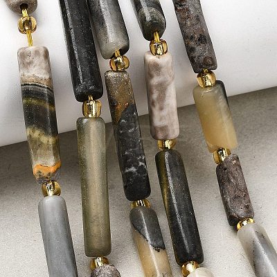 Natural Bumblebee Jasper  Beads Strands G-D353-A12-1