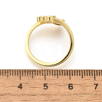 Brass Cuff Rings for Women RJEW-U044-M-1