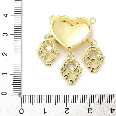 Brass Micro Pave Cubic Zirconia Pendants KK-S511-31G-01-1