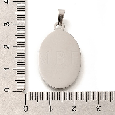 Anti-Tarnish 304 Stainless Steel Pendants STAS-U035-18P-1