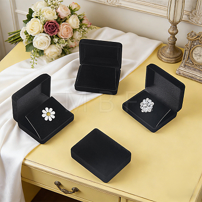 Flocking Jewelry Boxes for Badge CON-WH0112-067B-1