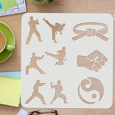 Plastic Reusable Drawing Painting Stencils Templates DIY-WH0172-922-1