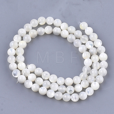 Natural White Shell Beads X-SHEL-T012-49C-1