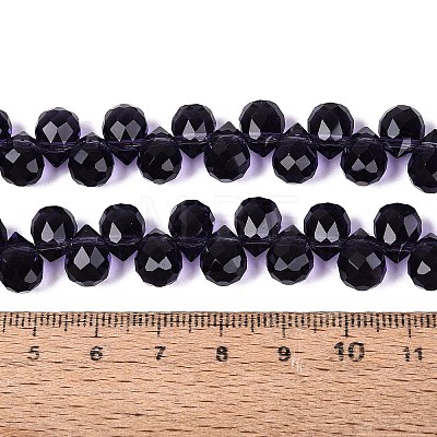 Transparent Glass Beads Strands GLAA-Q116-01A-B20-1
