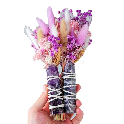 Natural Amethyst Artifical Bouquets PW-WG28914-01-1