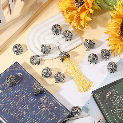 16Pcs Tibetan Style Zinc Alloy Pendant Bails FIND-CA0011-75B-1