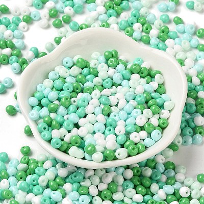 6/0 Opaque Baking Paint Glass Seed Beads SEED-M012-02A-27-1