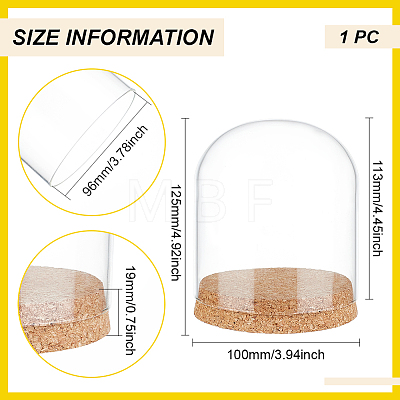 Glass Dome Cover AJEW-WH0515-11B-1