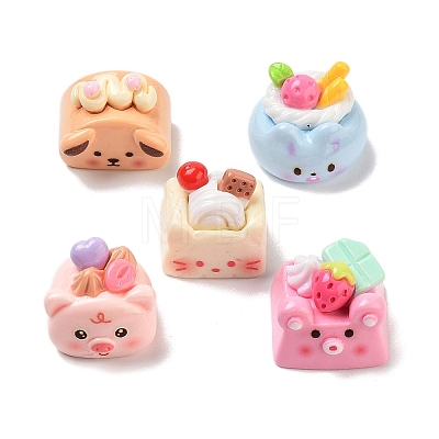 Cute Opaque Resin Imitation Food Decoden Cabochons RESI-S02-14-1