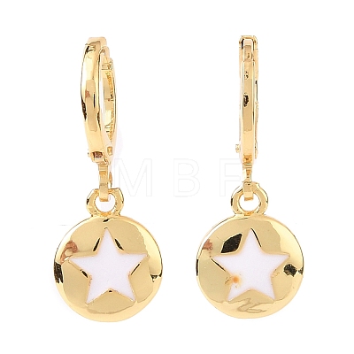 Brass Huggie Hoop Earrings EJEW-JE04324-03-1