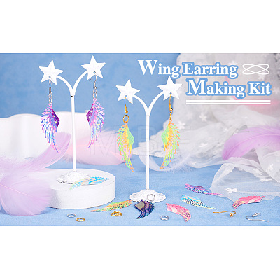  DIY Wing Earring Making Kit STAS-TA0001-95-1