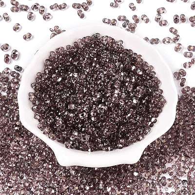 Baking Paint Transparent Glass Seed Beads SEED-N006-05M-1