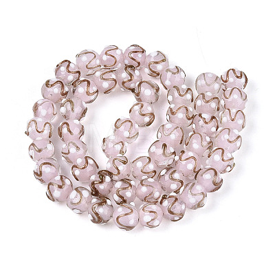 Handmade Gold Sand Lampwork Beads LAMP-N038-01F-1