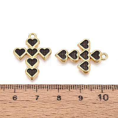 304 Stainless Steel & Enamel Pendants STAS-T073-62A-G-1