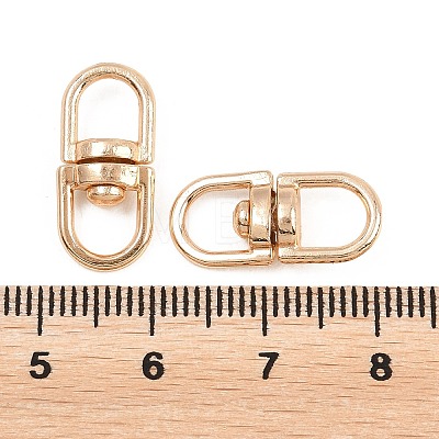 Alloy Double Eye Swivel Clasps FIND-C091-01G-1