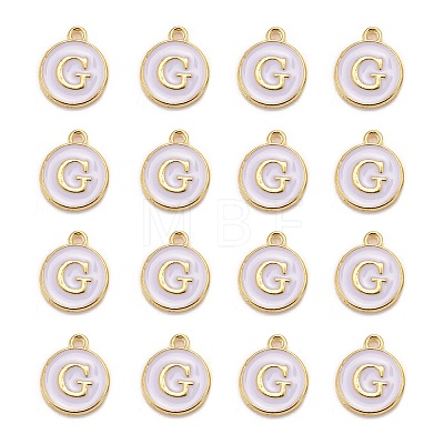 Golden Plated Alloy Charms LS-X-ENAM-S118-01G-1