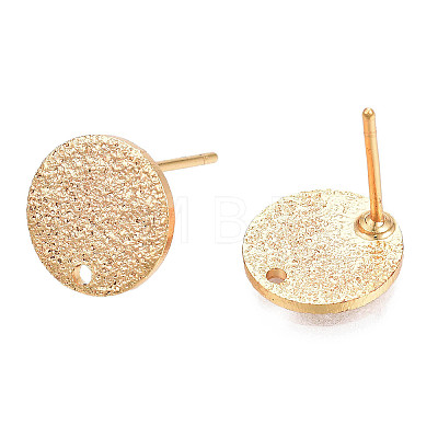 Brass Stud Earring Findings KK-N232-339-1