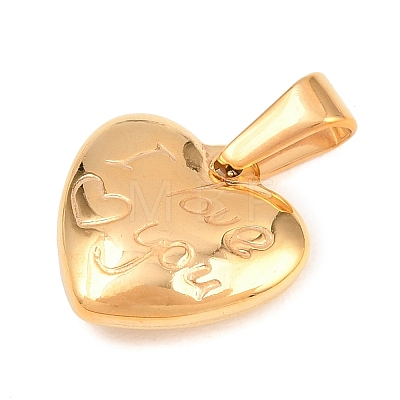 Valentine's Day 304 Stainless Steel Pendants STAS-H265-01A-G-1