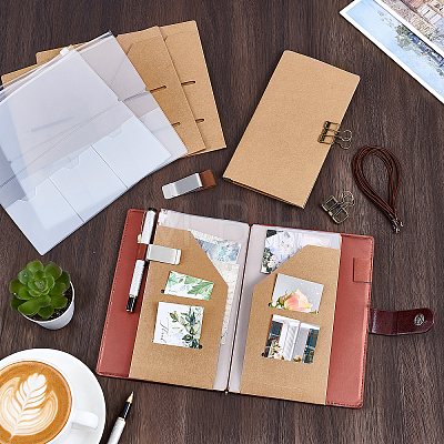 4Pcs Kraft Paper Passport Cover DIY-WA0001-39-1
