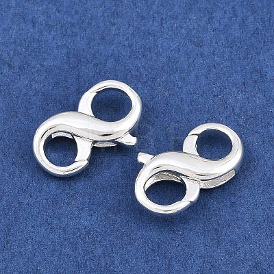 Brass Double-Sided Lobster Clasp for Jewelry Making KK-CBAA482-03S-1