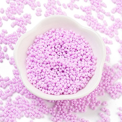 Baking Paint Glass Seed Beads SEED-A033-05N-1